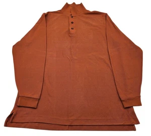 Jos A Bank 100% Cotton Men's M Orange Long Sleeve Shirt Travelers Collection - Picture 1 of 6