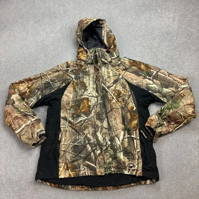 Chaqueta RealTree para mujer grande marrón ropa de trabajo camuflaje caza capucha aislada dama Foto 1 de 4