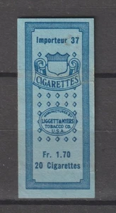 France & Colonies Revenue Stamp Fiscal Fiscaux Taxe Bande Tabacs Luggett & Mey 3 - Picture 1 of 1