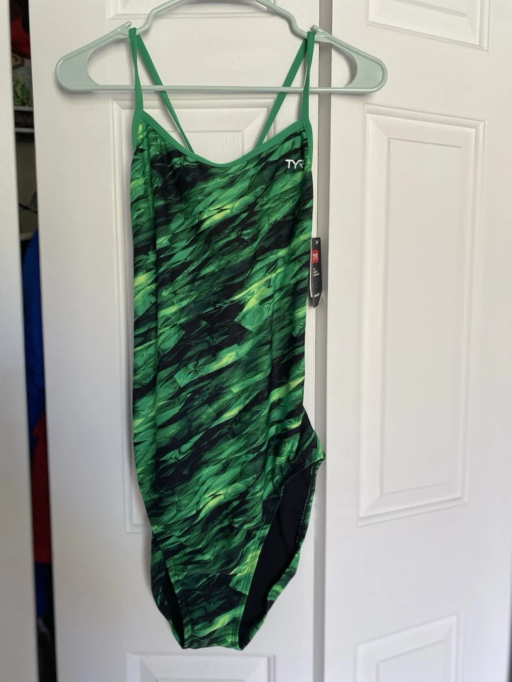 Traje de baño atlético de una pieza para mujer TYR durafast nuevo con etiquetas talla 40 Foto 1 de 4