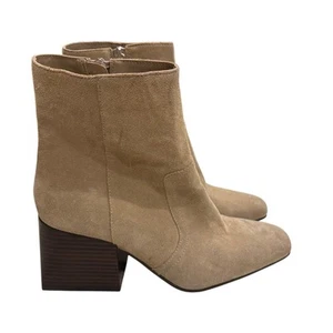Blondo Salome Women's Size 9.5M Taupe Suede Waterproof Booties Fashion Boots - Picture 1 of 9