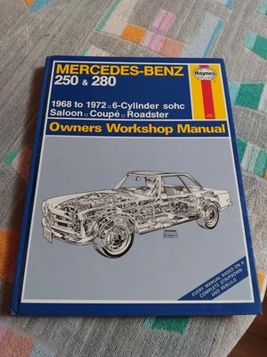 Mercedes Benz 250 280 SL Pagoda 1968-1972 Haynes Hardback Workshop Manual 108 - Image 1 of 4
