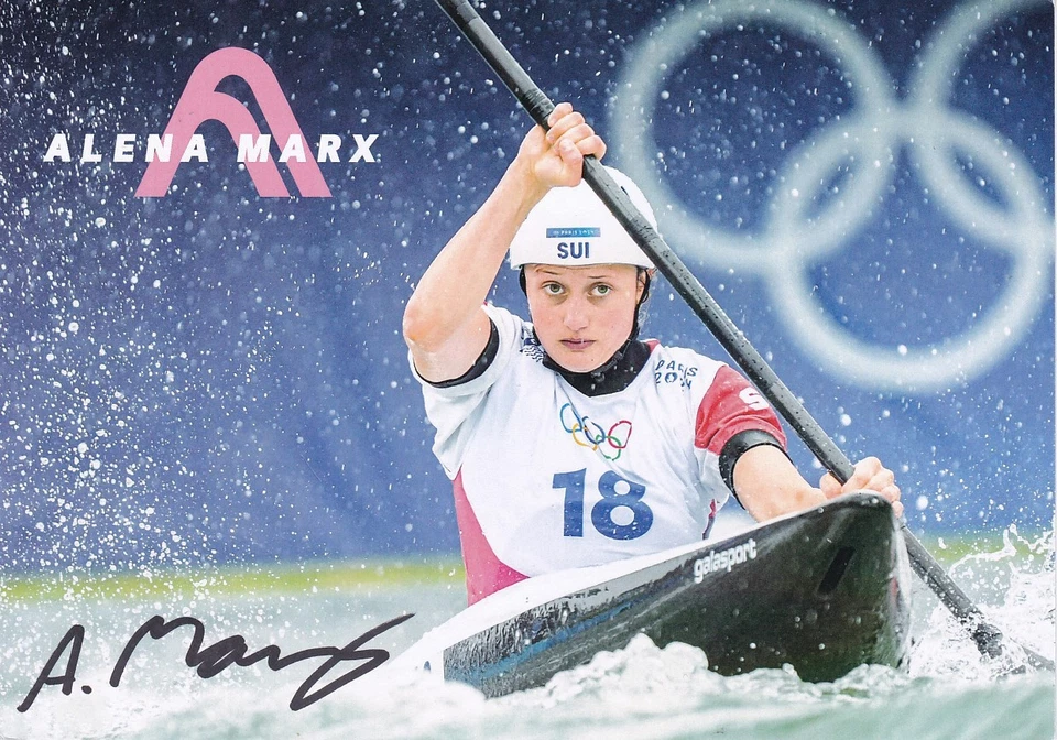 Alena MARX - Schweiz, Gold EM 2024 Kanu, Grossformat, Original-Autogramm! - Bild 1 von 1