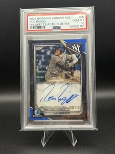 2024 Bowman ROC RIGGIO Chrome Auto Mega Box Blue Mojo Refractor /150 PSA 10 - Picture 1 of 4