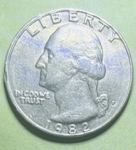 ๐ฅ 1982 P Washington Quarter ERROR Filled Mint & Obverse Rim Errors - Picture 1 of 11