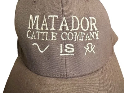 Gorra Matador Cattle Company L/XL Texas Vaquero Ganado Marcas Western BRN Foto 1 de 4