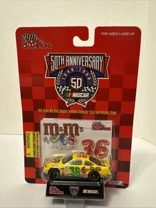 1998 Racing Champions NASCAR 50th Anniversary ERNIE IRVINE #36 M&M's Yellow - Picture 1 of 8