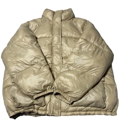 Abercrombie Fitch пальто женщин большой коричневый пуховик куртка парка ветра воды переработки - Изображение 1 из 4