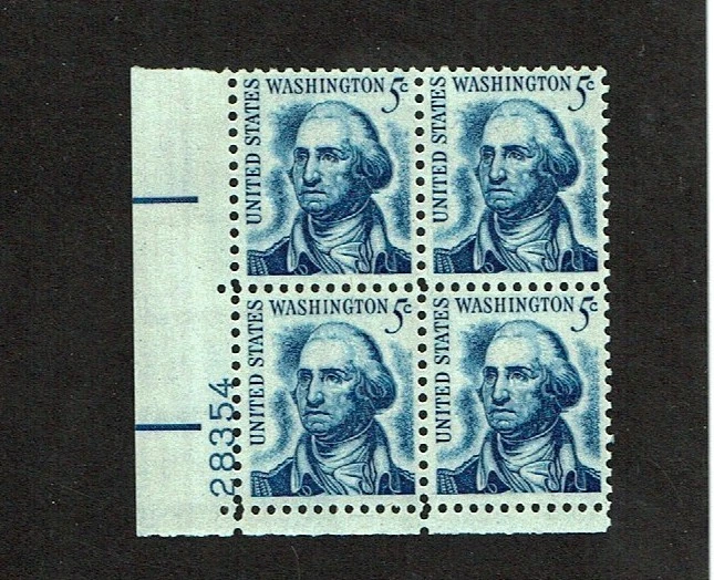 1965-81 U.S PROMINENT AMERICAN 5c WASHINGTON "BEARD" Sc#1283 M/NH/OG  See NOTE! - Image 1 of 1