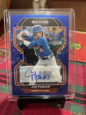 2022 Panini Prizm Jud Fabian Auto Blue  /25 - Image 1 of 3