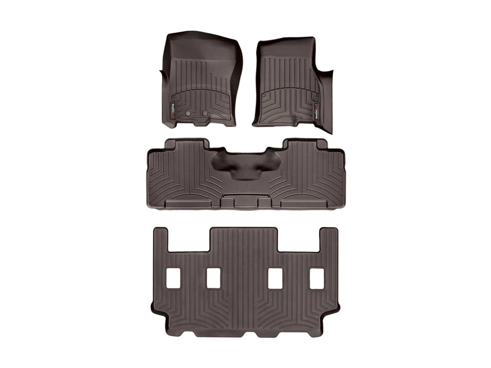 WeatherTech FloorLiner for 2011-2017 Ford Expedition - Full Set, Cocoa - Image 1 of 4
