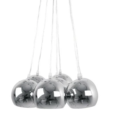 Zeckos Chrome Finish 7 Globe Big Bundle Pendant Light - Image 1 of 1