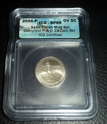 ICG 2005-P 5c OV Satin Finish Mint Set - Image 1 of 2