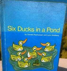 1960s Antique Textbook Grade School SIX DUCKS IN A POND BASIC READING Education - Picture 1 of 13