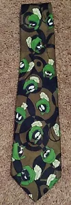 1998 Looney Tunes Marvin the Martian Facial Expressions Necktie! - Picture 1 of 8