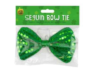 St. Patrick's Day Sequin Bow Tie - One Size - Celebration - Picture 1 of 1