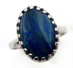 Anello in vero argento sterling massiccio 925 pitarsite naturale misura 8 @19-9 - Foto 1 di 2