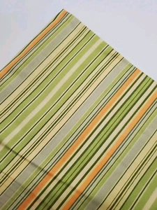 Amy Butler Fabric Green Orange Stripe Belle Sew Quilt OOP Cotton FAT QUARTER  - Picture 1 of 1