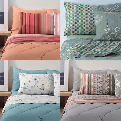 RASOLINE.COM Bassetti Completo Lenzuola Matrimoniale Puro Cotone 100% Vari Modelli e Colori