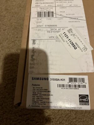 SAMSUNG CHROMEBOOK 11.6" INTEL CELERON 4GB RAM 32GB SSD BLUETOOTH 310XBA-K01 - Image 1 of 2