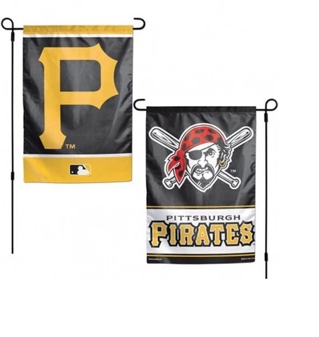 PITTSBURGH PIRATES TWO SIDED TEAM GARDEN FLAG 13 X 18 Cover