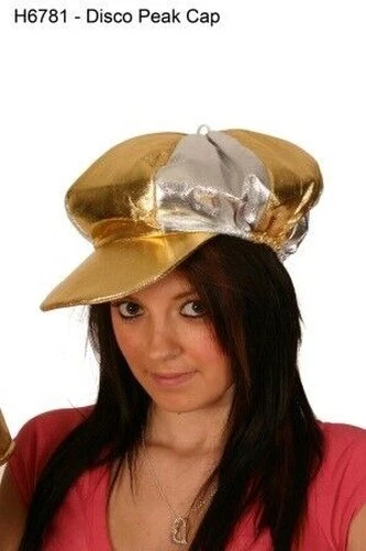 Hyfive Cockney Cappello - Disco Cappello con Visiera IN Metallico, Argento e Oro - Immagine 1 di 1
