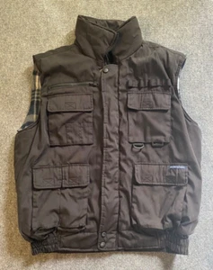 Renegade Vest Mens Large Lined Hunting Fishing Tactical Cargo Coat Vest Black - Picture 1 of 6