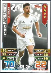 Topps Match Attax 2015-16 - #277 - Swansea City - Federico Fernandez - Bild 1 von 1