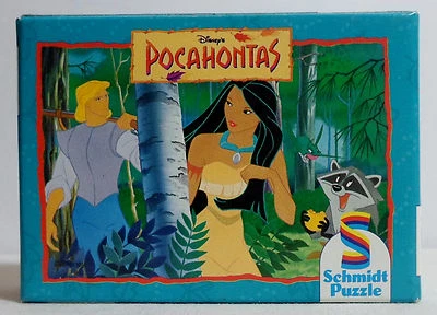 SCHMIDT MINI PUZZLE VTG # 02419 DISNEY POCAHONTAS 54 pcs 12.5x17.5cm EUROPEAN A - Image 1 of 4