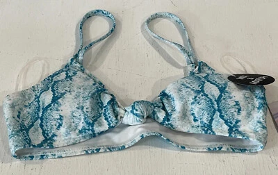 Forever 21 Swim Snake Print Bikini Top Removable Pads Size Small  - Image 1 of 4