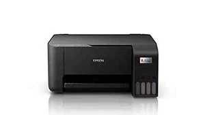 Epson Eco tank L3210 A4 All-in-One Wired Color Home Inkjet Printer Black - Picture 1 of 5