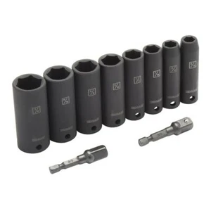 Kobalt Standard (SAE) 3/8 Drive Set 6 Point Impact Socket Set 10 Pieces - Picture 1 of 5