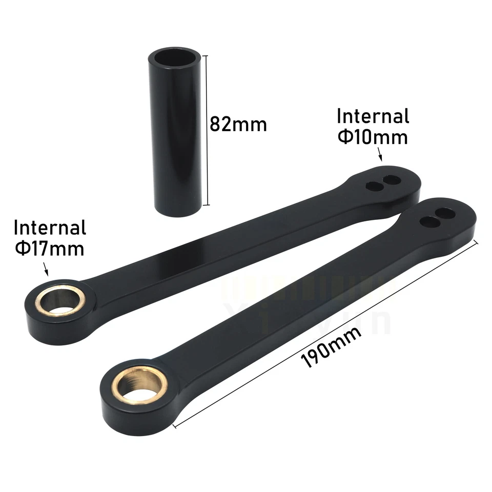 Aluminium Lowering Links Black For 2004-2007 Honda CBR1000RR / 03-2006 CBR600RR Foto 1 de 4