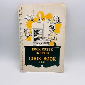 VTG Cook Book Rock Creek Ikettes Community Recipes 1961 Spiral Bound Newton Iowa - Picture 1 of 9