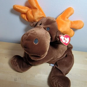 NUEVO RARO GRAN TY ALMOHADA AMIGOS "CUERNOS" ALCE 14" MWMT - Imagen 1 de 1