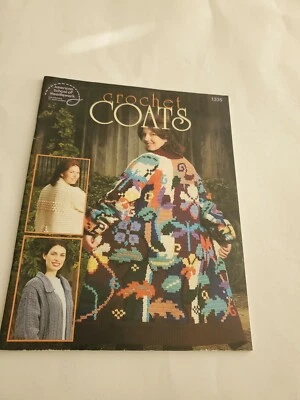Coats ~ Cozy Classic Colorful Jacket Coat Styles crochet pattern book NEW rare - Image 1 of 2