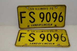 1975 Illinois license plates (FS 9096) Vintage License plates - Picture 1 of 2