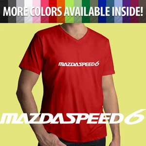 T-shirt uomo scollo a V personalizzata Mazda6 Mazdaspeed 6 Mazdaspeed6 MPS COBB Auto - Foto 1 di 3