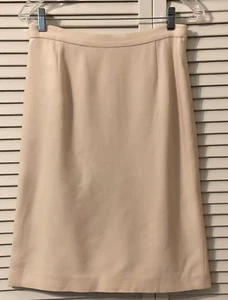 Vintage Prada 100% Wool Winter White Cream Pencil Skirt Women’s EUR44 Made Italy - Picture 1 of 12