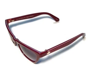 NUEVAS GAFAS DE SOL KATE SPADE Hello Sunshine Borgoña lunares Joheta + estuche - Imagen 1 de 5