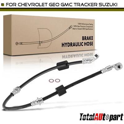 Manguera hidráulica de freno para Chevrolet Geo GMC Tracker Suzuki Sidekick X-90 delantera izquierda Foto 1 de 4