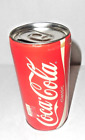 Vtg Coca-Cola Tin Can Tab Top Design Bank MjC Clothing Container Advertising