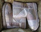UGG Boots Classic Short II Patchwork Gold BK5 fits W6.5-7 New $160