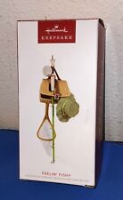 2023 Hallmark Keepsake Christmas Ornament Feelin' Fishy, Fisherman Gear