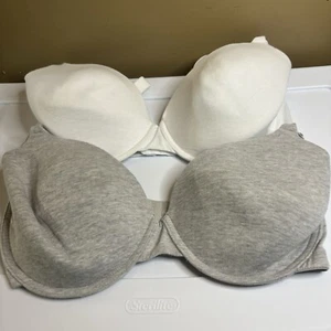 Fruit Of The Look Doppelpack Baumwollmischung Underwrite Brad grau-weiß 38 DD - Bild 1 von 8