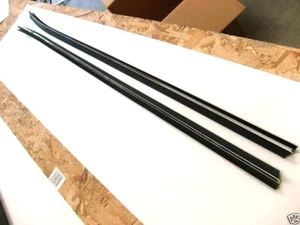 1970-81 TRANS AM FIREBIRD & CAMARO INNER DOOR PANEL WINDOW FELT SWEEP W/ CHROME - Picture 1 of 1