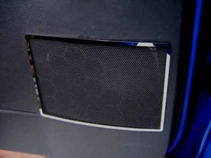 D Chrom Rahmen für Türlautsprecher hinten / VW Polo 9N - Edelstahl poliert - Bild 1 von 3