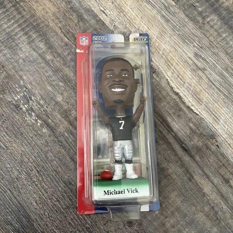 Collectible Michael Vick Bobble Head 2002 NFL Edition Collectible Card Cover