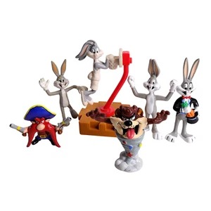 Looney Tunes Warner Bros. Lot Of 6 PVC Figures - Bugs - Taz - Yosemite Sam - Picture 1 of 6