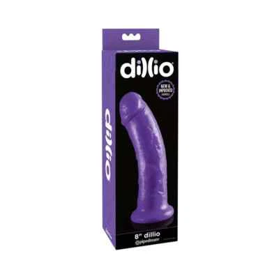 Dillio Dildo 8" - Body-Safe Harness Compatible Dong - Image 1 of 4